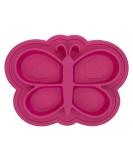 Kushies Siliplate Silicone Suction Plate for Toddlers - Pink Butterfly (Candy) | BPA, PVC & Phthalate Free | Non-Slip Feeding Dish | Dishwasher, Microwave & Oven Safe - Buy Online on SooperMarket.com