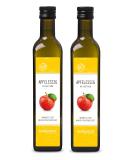 Organic Apple Cider Vinegar - Naturally Cloudy & Unfiltered 1000ml (2x500ml) | Raw & Unpasteurized | Biocontor - Buy Online on SooperMarket.com