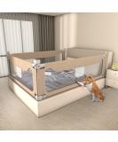 Extra Tall Bed Rails for Toddlers - Twin to King Size - Khaki - 1 Side 78.74 L x 27 H - Buy Online on SooperMarket.com