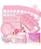 Skincare Set for Teenage Girls - Japan Sakura 24PCS | Cleanser Toner Serum & More - International Shipping - Buy Online on SooperMarket.com