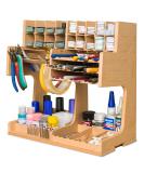 Bucasso Wooden Model Kit Tool Organizer Rack  Model Making Tool Storage Box with MDF Material  Wooden Paint Rack  Screwdriver/Brush/Tool Holder  Suitable for Tamiya Paints and Model Tools  GK1 - Buy Online on SooperMarket.com