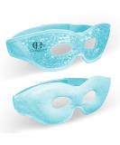 CONBELLA Gel Eye Mask with Eye Holes - Hot Cold Compress Pack for Eye Therapy | Cooling Mask for Puffy Eyes, Headaches, Migraines, Sinus, Dark Circles - Reusable Face Mask (6 Blue) - Buy Online on SooperMarket.com