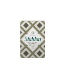 Maldon Garlic Sea Salt Flakes blended with Wild and Roasted Garlic - Take simple dishes to the next level - Fantastic Flavour - Unique Pyramid-Shaped Sea Salt Flakes- 100g Box - Buy Online on SooperMarket.com