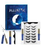 Magnet eyelashes with eyeliner artificial magnetic waterproof 3D magnetic eyelash set magnetic lashes soft false natural eyelash set (7 styles) - Buy Online on SooperMarket.com