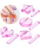 4-Piece Nail Embossed Molds | Metal Frame Bending Tools for Nail Art Design | Star, Heart Shapes | Nail Salon & Home Use - Buy Online on SooperMarket.com