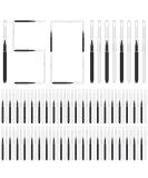 150pc Brow Lamination Microbrush Set with Cap - Black/White Eyebrow Tools for Lash Lift, Extensions & Filling - Buy Online on SooperMarket.com