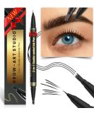 Imethod microblading eyebrow pencil-Eyebrow Pencil 2-in-1 dual-ended eyebrow pencil with 3-tine-micro fork tip applicator & precise brush tip creates natural eyebrows black 05 black - Buy Online on SooperMarket.com