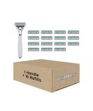 Schick Quattro Titanium Razor — Schick Quattro, Quattro Razor, Titanium Razor with 16 Refill Blades - Buy Online on SooperMarket.com