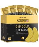 Maskiss 25-Pairs 24K Gold Under Eye Patches, Eye Mask, Eye Patches for Puffy Eyes, Eye Masks for Dark Circles and Puffiness, Collagen Skin Care Products 25 Pairs (Pack of 1) - Buy Online on SooperMarket.com