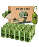 Dog Poo Bags - 540 Counts Biodegradable Poop Waste Bag Refill Rolls for Dogs include 1 Adjustable Dispenser | Scented 1 count (Pack of 540) - Buy Online on SooperMarket.com