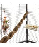HappyBird | Natural climbing perch liana 90-100cm for parrots / 2.5-5cm wide / perch for aviaries and cages - Buy Online on SooperMarket.com