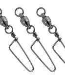 Dr.Fish Fishing Snap Swivels  Ball Bearing Swivels with Stainless Steel Coastlock Snap  Corrosion Resistant Black Nickel Coating  High Strength 26Lb to 503Lb  Saltwater Swivels Fishing Tackle #7-232LB 20 - Buy Online on SooperMarket.com