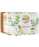 Biona Organic Chick Peas 4 x 400 g - Buy Online on SooperMarket.com