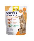 Gimcat Nutri Pockets Malt & Vitamin Mix - Crispy cat snack with a creamy filling and functional ingredients - 1 bag (1 x 150 g) 150 g (1 Pack) malt & vitamin mix - Buy Online on SooperMarket.com