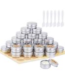 30 Pack Aluminum Jars with Lids - 15ml Metal Taps for Lip Balm Cosmetics & Nail Art - Empty Cream Cans for Samples - Buy Online on SooperMarket.com