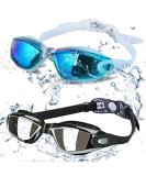 ALLPAIPAI Swim Goggles - Swimming Goggles,Pack of 2 Professional Anti Fog No Leaking UV Protection Wide View Swim Goggles For Women Men Adult Youth Kids - Buy Online on SooperMarket.com