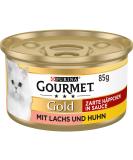 Gourmet PURINA GOURMET Gold Tender Bites in Sauce Wet Cat Food - Salmon & Chicken 12 Pack (12 x 85g) - Premium Cat Food for Picky Eaters - Buy Online on SooperMarket.com