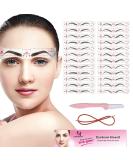 Eyebrow Stencil  24 Eyebrow Shaper Kit  Reusable Eyebrow Template With Strap  3 Minutes Makeup  Suitable for 98% 24pcs - Buy Online on SooperMarket.com