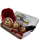 Beard Grooming Kit for Men in Metal Tin - Beard Oil, Balm, Wax, Comb & Scissors Set | Dad Gifts for Men | Cedarwood Scented Beard Growth Kit - Buy Online on SooperMarket.com