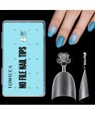 510pcs TOMICCA Short Oval French False Nail Tips - Natural Matte Acrylic Extensions for Salon Nails | 15 Sizes - Buy Online on SooperMarket.com