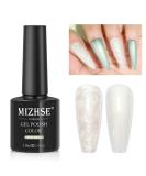 MIZHSE Pearl Top Coat Gel Nail Polish - Mermaid Glitter 2-in-1 Soak Off UV LED Gel for DIY & Salon Use (10ml - Buy Online on SooperMarket.com