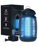 4200V Electric Bug Zapper - High Powered Waterproof Mosquito Trap for Indoor and Outdoor Use - Fly Control for Home, Kitchen, Backyard, Camping - Black - Buy Online on SooperMarket.com