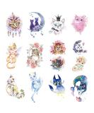 Father.son 12 Sheets Watercolor Cat Temporary Tattoos for Girls Kids  Cute Kitty Waterproof Fake Tattoos Body Art Sticker  Animal Birthday Supplies  Pet Lover Party Favors  Meow Arts and Crafts - Buy Online on SooperMarket.com