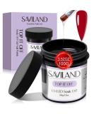 Saviland Gel Top Coat - 3.5OZ Large Capacity No Wipe Top Coat Clear Gel Nail Polish Soak Off U V LED Gel for Starters Professionals Home DIY Nail Salon Manicu - Buy Online on SooperMarket.com