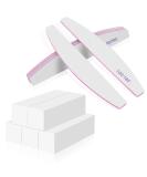 FRIUSATE 10-Piece White Nail Buffer Block & File Set - Nail File Sanding Blocks for Natural, Acrylic, and Gel Nails - Buy Online on SooperMarket.com