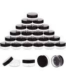 50 Pack Black 3g Sample Jars with Lids - BPA Free Cosmetic Containers for Makeup, Lotion, Eye Shadow, Powder, Lip Balms - Buy Online on SooperMarket.com