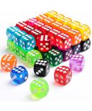 50 Pieces Colored Dice, 6 Sided Dice for Board Games, 14mm Bulk Dice for Math Learning, Dice for Classroom - Buy Online on SooperMarket.com