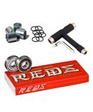 Bones Super Reds Bearings 8 Pack Set with Spacers, Speed Rings, and T-Tool - High Performance Skateboard Bearings - Buy Online on SooperMarket.com