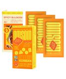 Omsom Korean Spicy Bulgogi Sauce - All-In-One Asian Sauce Packets | BBQ Marinade & Stir-Fry | Gochujang, Vegan, Gluten-Free, Non-GMO | 3 Packets (2.4 oz) - Spicy Korean BBQ - Buy Online on SooperMarket.com
