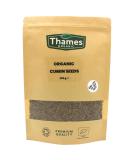 Organic Cumin Seeds - Raw Vegan GMO-Free Certified Organic - No Additives or Preservatives - Rich in Nutrients and Flavor - Perfect for Spice Blends and Seasonings - Thames Organic 250g - Buy Online on SooperMarket.com