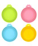 IVIA PET Food Can Lids, Universal BPA Free Silicone Can Lids Covers for Dog and Cat Food, One Can Cap Fit Most Standard Size Canned Dog Cat Food blue,green,orange,pink - Buy Online on SooperMarket.com