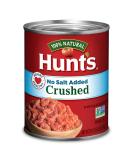 Hunt's Crushed Tomatoes No Salt Added 28 oz - Best Quality Tomatoes for Healthy Cooking - Buy Online on SooperMarket.com