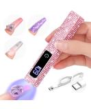 SAVILAND Glitter UV Light for Gel Nails - 2024 12W Handheld UV Nail Lamp with LCD Screen 8X-Faster Cure Touch Screen & Cordless | Perfect for Home & Salon Use - Buy Online on SooperMarket.com