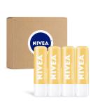 NIVEA Milk and Honey Lip Balm Stick with Shea Butter 4 Pack - 0.17 Oz Sticks - Buy Online on SooperMarket.com