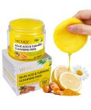 Turmeric Kojic Acid Cleansing Pads - Exfoliating Face Scrub for Balanced Skin Oil & Water | 50 Count - Shop Now - Buy Online on SooperMarket.com