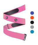 ONLYESH BRISDGURT Adjustable Elastic Replacement Belt with Heart Rate Monitor for Polar Garmin Wahoo - Pink Sports Running Gear - Buy Online on SooperMarket.com