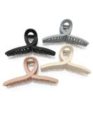 Nalodu 4.3 Inch Hair Claw Clips Large No Slip Big Matte Jaw Butterfly Clip for Thin Fine Thick Hair Women and Girls, 4 Pack 4 Colors - Buy Online on SooperMarket.com