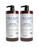 Rosen Apothecary Firming Collagen Body Lotion with Coconut Oil - 32oz x 2 | Tighten, Hydrate & Reveal Firmer Skin - Buy Online on SooperMarket.com