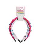 Cudlie Confetti Colorful Neon Bead Headband Set for Girls - Pull Free Kids Accessories for Thick, Curly Hair in Pink/White - Buy Online on SooperMarket.com