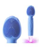 Sonic Facial Cleansing Brush - Rechargeable Electric Face Scrubber for Exfoliating and Cleansing - Waterproof Massager for Men & Women (Blue) - Buy Online on SooperMarket.com