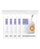 simplehuman Code H Custom Fit Drawstring Trash Bags in Dispenser Packs, 100 Count, 30-35 Liter / 8-9 Gallon, White - Buy Online on SooperMarket.com