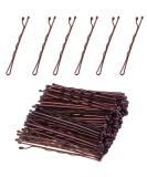 Hairpins Bobby pins Hairpins Metal Hair pin Girls Hair Accessories Bun Pins 50Pcs Ideal for all hair types (Straight-Brown) - Buy Online on SooperMarket.com