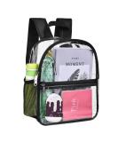 Oraben Clear Backpack Stadium Approved 12126, Small Clear Backpack Transparent Backpack for Sports Event Concert Black - Buy Online on SooperMarket.com