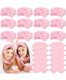 Jexine 24 Pcs Spa Headband Plush Sleep Eye Mask Bulk Set - Simple Style | Makeup Headband for Face Washing, Sleepover Party Supplies for Women - Buy Online on SooperMarket.com