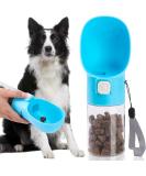 Colorday Handheld Dog Feeder Treat Dispenser with Clicker & Pouch - Blue (6.7 OZ) | For Training Walking Hiking Travel - Buy Online on SooperMarket.com