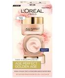 L'Or al Paris Facial Care Set Age Perfect Golden Age anti-aging day care and night care strengthening and shine for ripening and pale skin with peony extract 2 x 50 ml - Buy Online on SooperMarket.com
